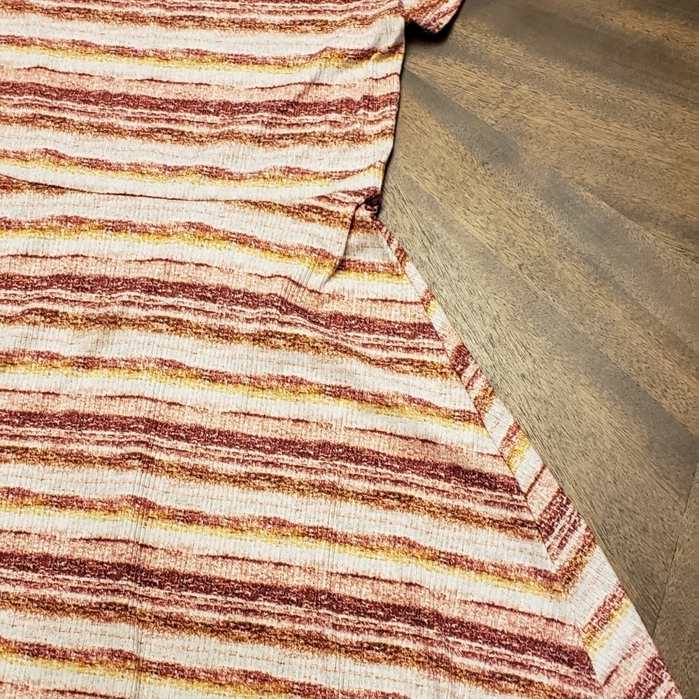 Knitworks Striped Kids Dress in Red, Yellow, Pink Size XL 16 - Picture 2 of 15